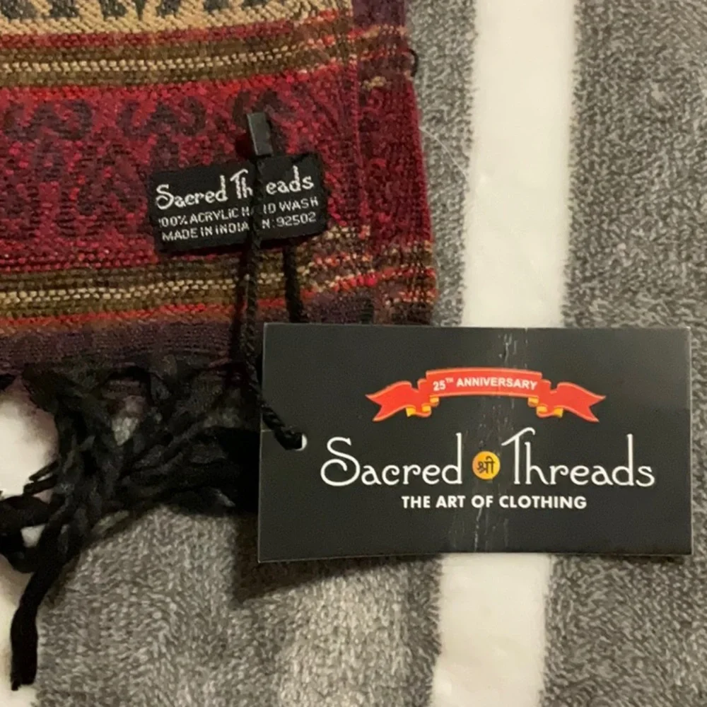 NWT sacred Threads scarf